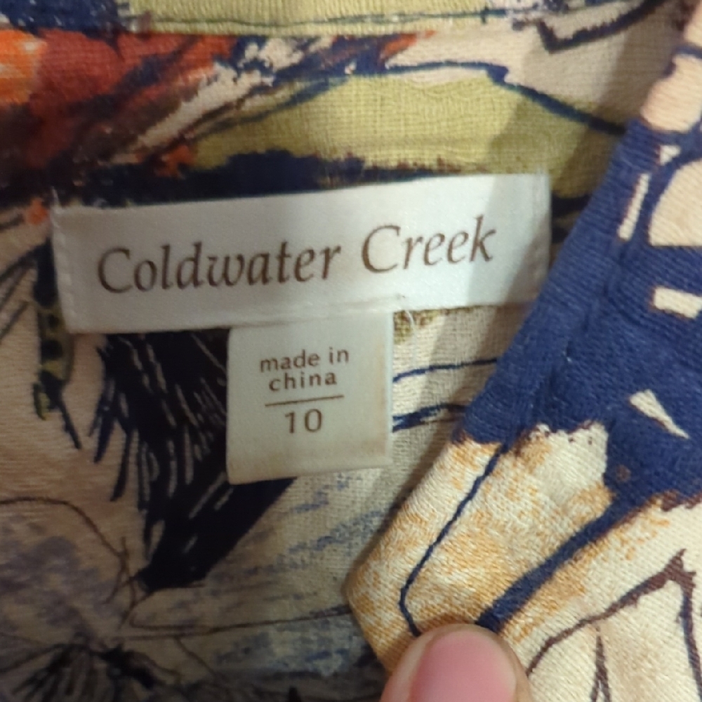 Coldwater Creek Multicolor Abstract Jacket - Picture 2 of 3